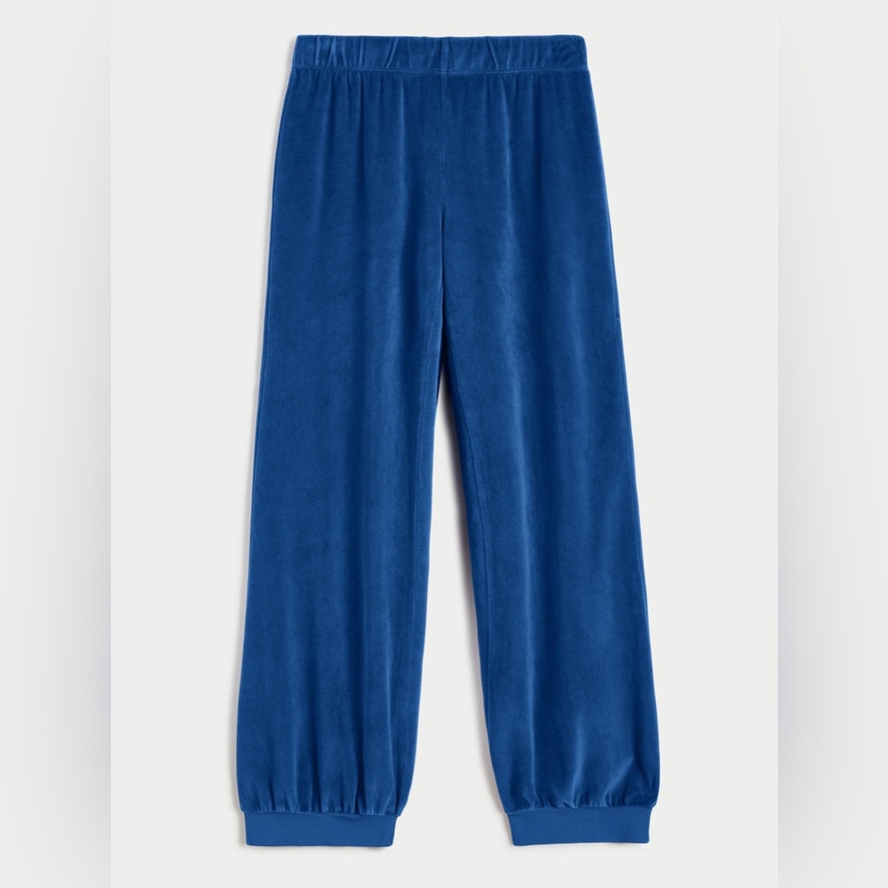 NWT Suzi Kondi Sapphire Tosk High-Waist Harem Pants in Velour  - XS